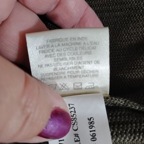 Callaway Golf Sport Mens XL Green Top Sweater V Neck Pullover Long-sleeved Knit - Picture 6 of 6